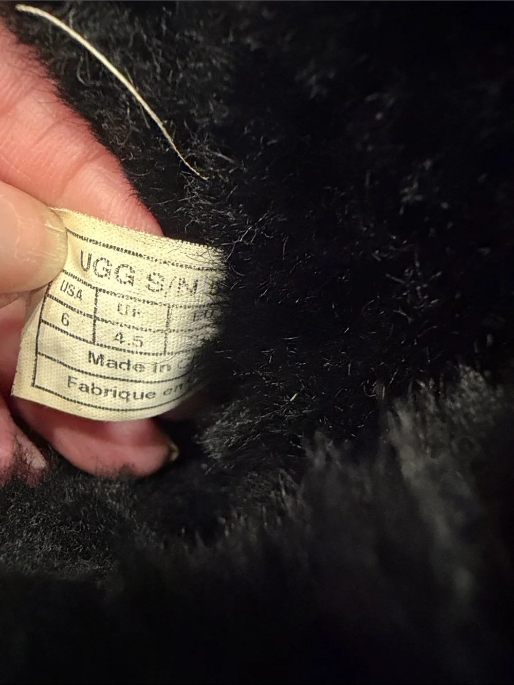 UGG Black Shearling-Lined Short Winter Boots